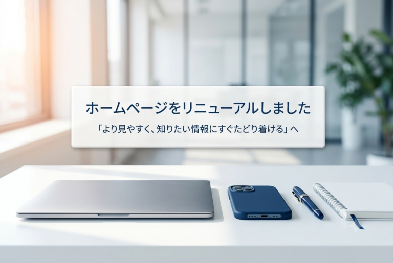ホームページをリニューアルしました